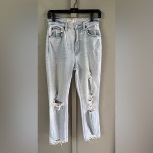 Curve Love Ankle Straight Ultra High Rise Jeans - Size 26/2R
